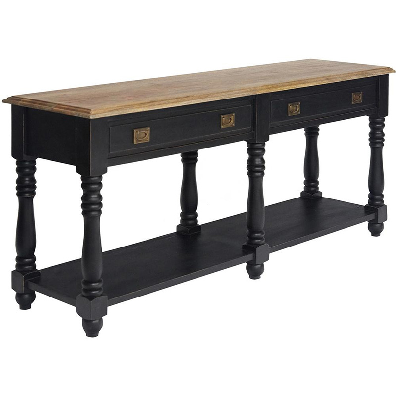 Консоль Provence Sylvie Console Черный Древесина Консоль Provence Sylvie Console Черный Древесина в Брянске | Loft Concept