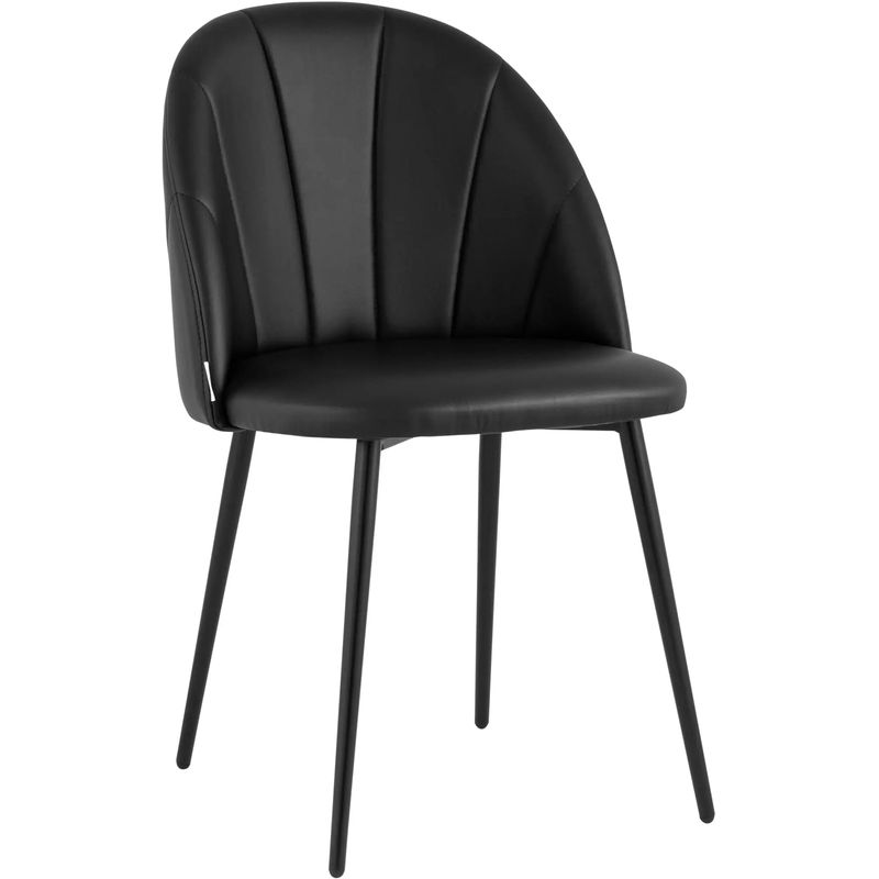 Стул Balsari S Chair Черная Экокожа Черный Стул Balsari S Chair Черная Экокожа Черный в Брянске | Loft Concept