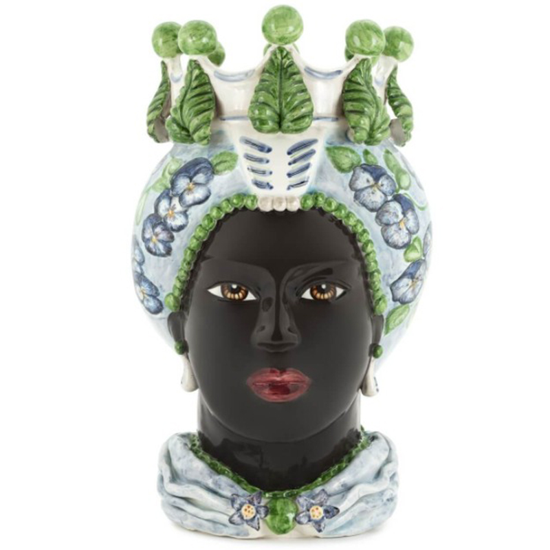 Ваза VASE MORO LADY VIOLET Черный Зеленый Фиолетовый Голубой Ваза VASE MORO LADY VIOLET Черный Зеленый Фиолетовый Голубой в Брянске | Loft Concept