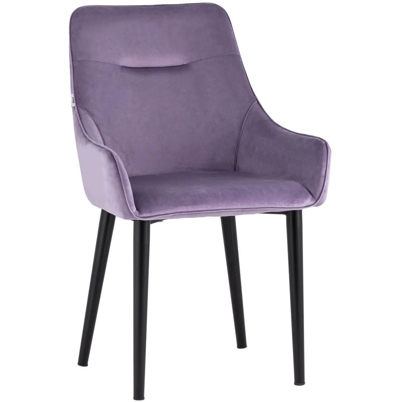 Стул Joan Chair Сиреневый Велюр Сиреневый Черный Стул Joan Chair Сиреневый Велюр Сиреневый Черный в Брянске | Loft Concept