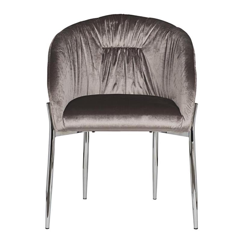 Стул Miranda Chair grey Светло-серый Нержавеющая сталь Стул Miranda Chair grey Светло-серый Нержавеющая сталь в Брянске | Loft Concept