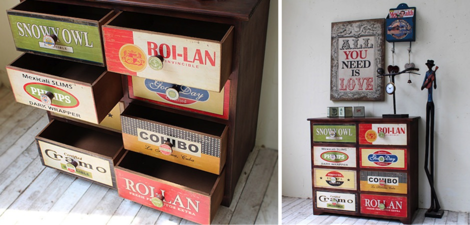 Комод в винтажном стиле с цветными ящиками Hurbor Loft Vintage Комод в винтажном стиле с цветными ящиками Hurbor Loft Vintage - Loft-Concept в Брянске