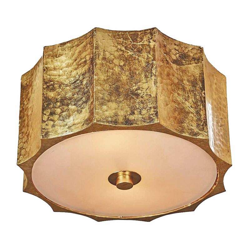 Потолочный светильник Grooved Gold Drum Золотой Потолочный светильник Grooved Gold Drum Золотой в Брянске | Loft Concept