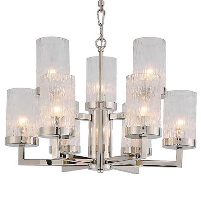 Люстра Kelly Silver Small с Рельефным Стеклом Серебряный Люстра Kelly Silver Small с Рельефным Стеклом Серебряный в Брянске | Loft Concept