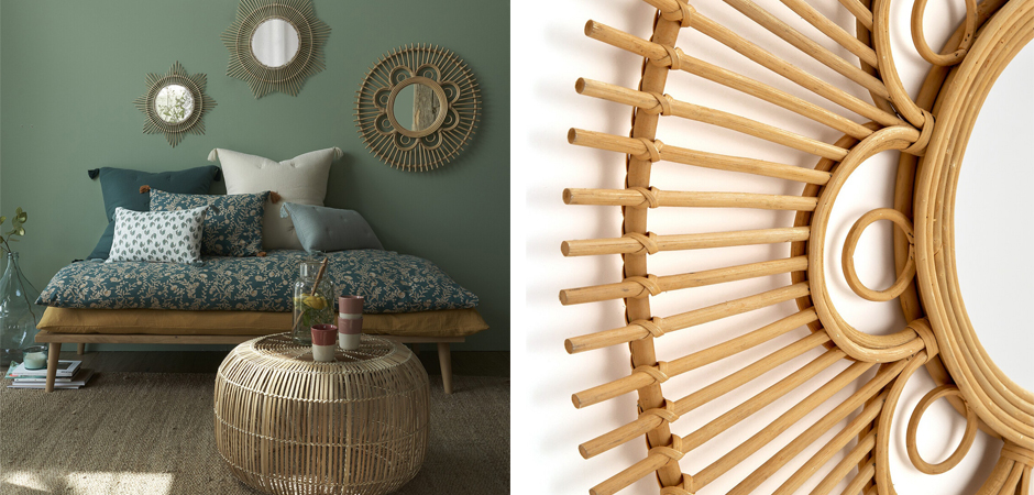 Зеркало Mirror Rattan Round D90 Зеркало Mirror Rattan Round D90 - Loft-Concept в Брянске