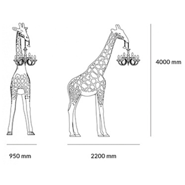 Торшер черный жираф в натуральную величину Giraffe Lamp large size Торшер черный жираф в натуральную величину Giraffe Lamp large size в Брянске