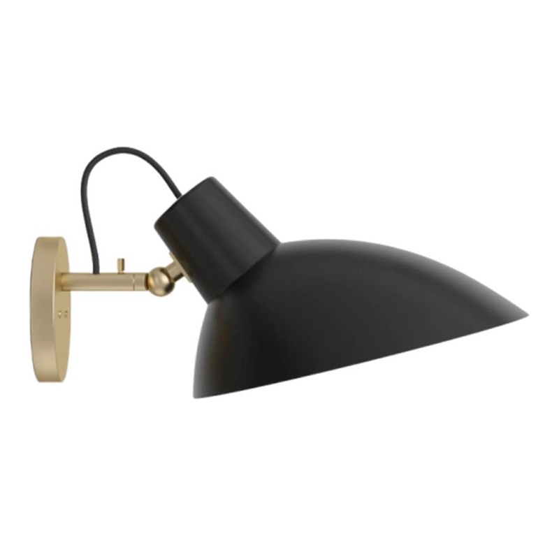 Бра с черным матовым плафоном Retro Light матовое золото Черный Бра с черным матовым плафоном Retro Light матовое золото Черный в Брянске | Loft Concept