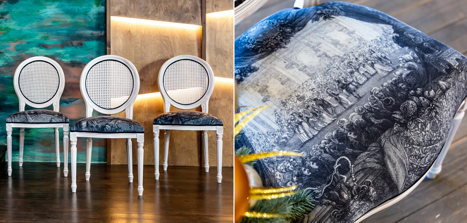 Стул с ротанговой спинкой Palace Gardens Stool - Loft-Concept в Брянске