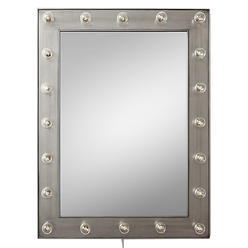 Зеркало с подсветкой Restoration Hardware ILLUMINATED Mirror Pewter Никель Сатин Зеркало с подсветкой Restoration Hardware ILLUMINATED Mirror Pewter Никель Сатин в Брянске | Loft Concept