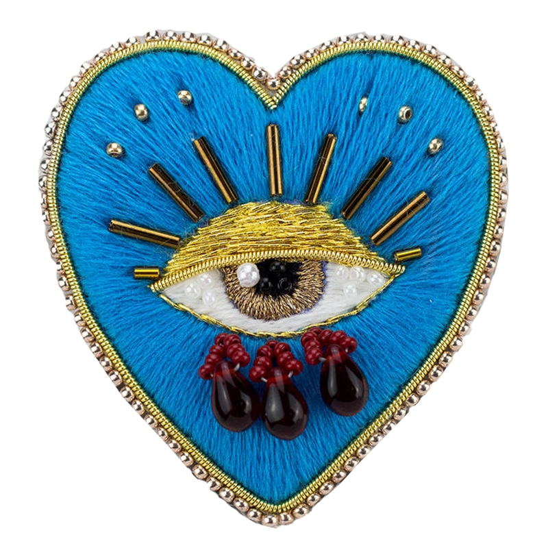Авторская Брошь Синее Сердце Королевы Brooch Blue Heart Queen Синий Авторская Брошь Синее Сердце Королевы Brooch Blue Heart Queen Синий в Брянске | Loft Concept