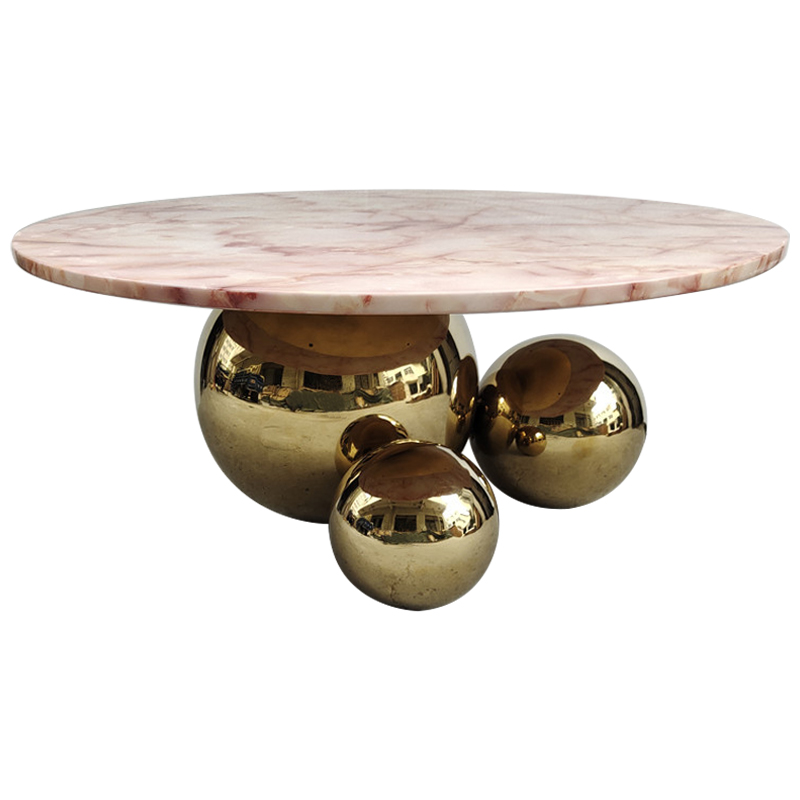 Кофейный стол Ball Metal Gold Coffee Table Золотой Дымчатая Роза Кофейный стол Ball Metal Gold Coffee Table Золотой Дымчатая Роза в Брянске | Loft Concept