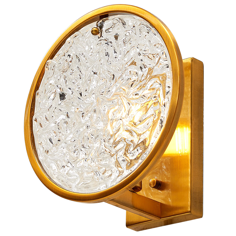 Бра Geraldine Glass Sconce Прозрачное Стекло Латунь Бра Geraldine Glass Sconce Прозрачное Стекло Латунь в Брянске | Loft Concept