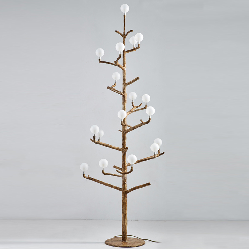 Торшер Tree branch Floor lamp vertical Коричневый Белый Торшер Tree branch Floor lamp vertical Коричневый Белый в Брянске | Loft Concept