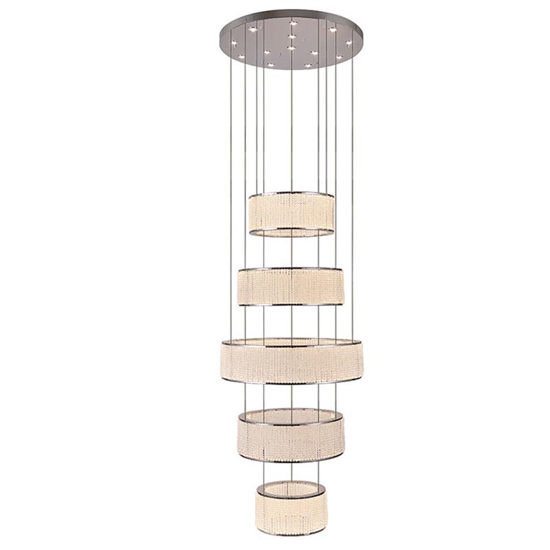 Люстра Crystal Shine Naomi 5 rings Chandelier Хром Прозрачный (Transparent) Люстра Crystal Shine Naomi 5 rings Chandelier Хром Прозрачный (Transparent) в Брянске | Loft Concept