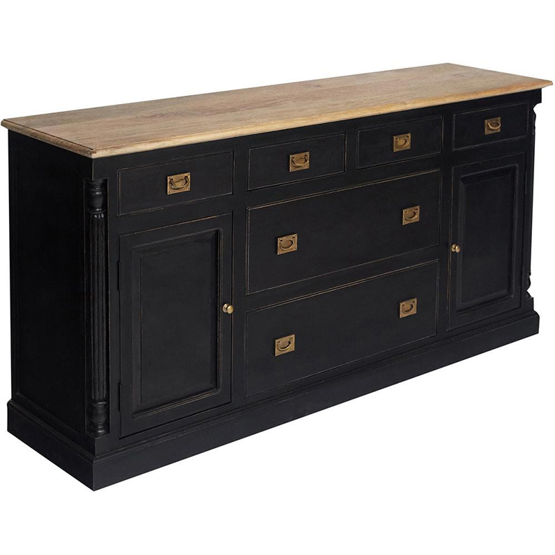 Комод Provence Sylvie Chest of Drawers Черный Древесина Комод Provence Sylvie Chest of Drawers Черный Древесина в Брянске | Loft Concept