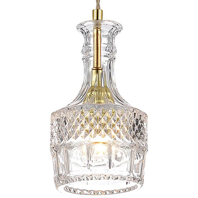 Подвесной светильник lee broom DECANTERLIGHT pendant II Золотой Прозрачное Стекло Подвесной светильник lee broom DECANTERLIGHT pendant II Золотой Прозрачное Стекло в Брянске | Loft Concept