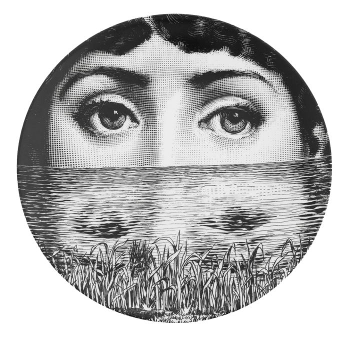 Декоративная тарелка Fornasetti 089 Черный Декоративная тарелка Fornasetti 089 Черный в Брянске | Loft Concept