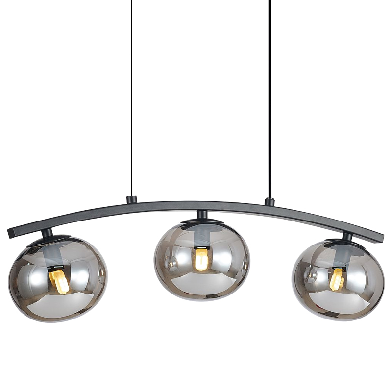 Люстра B.LUX Матовый черный каркас 54 см Черный матовый Серый Люстра B.LUX Матовый черный каркас 54 см Черный матовый Серый в Брянске | Loft Concept