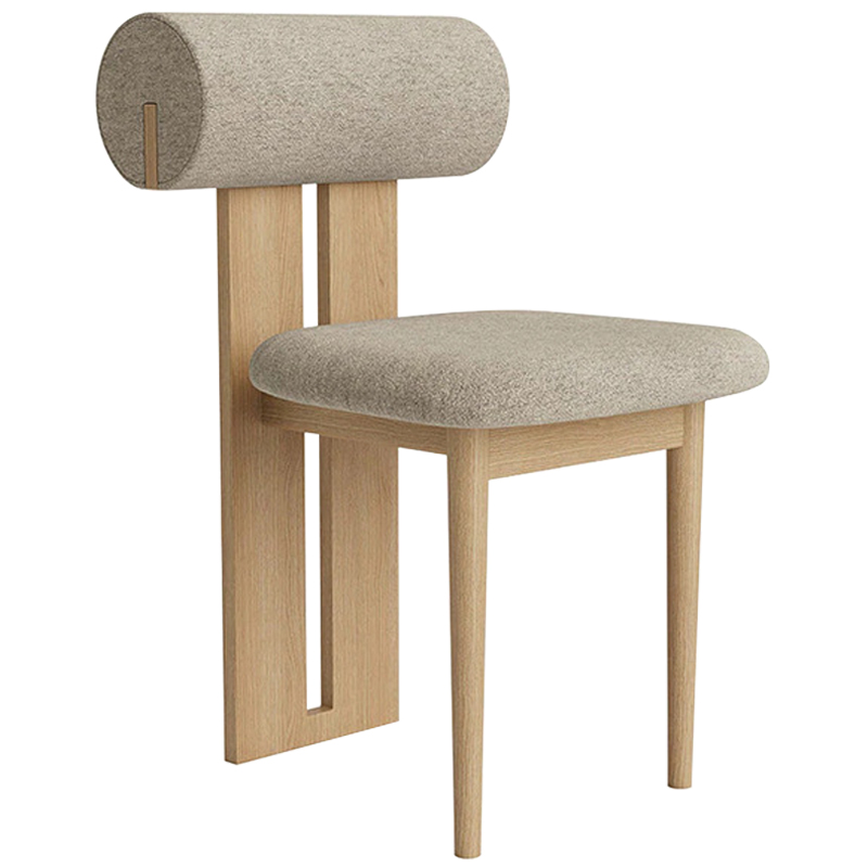 Стул Behemo Grey Chair Древесина Бежево-серый Стул Behemo Grey Chair Древесина Бежево-серый в Брянске | Loft Concept
