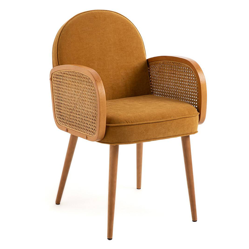 Стул Morten Wicker Mustard Chair Горчичный в Брянске | Loft Concept 