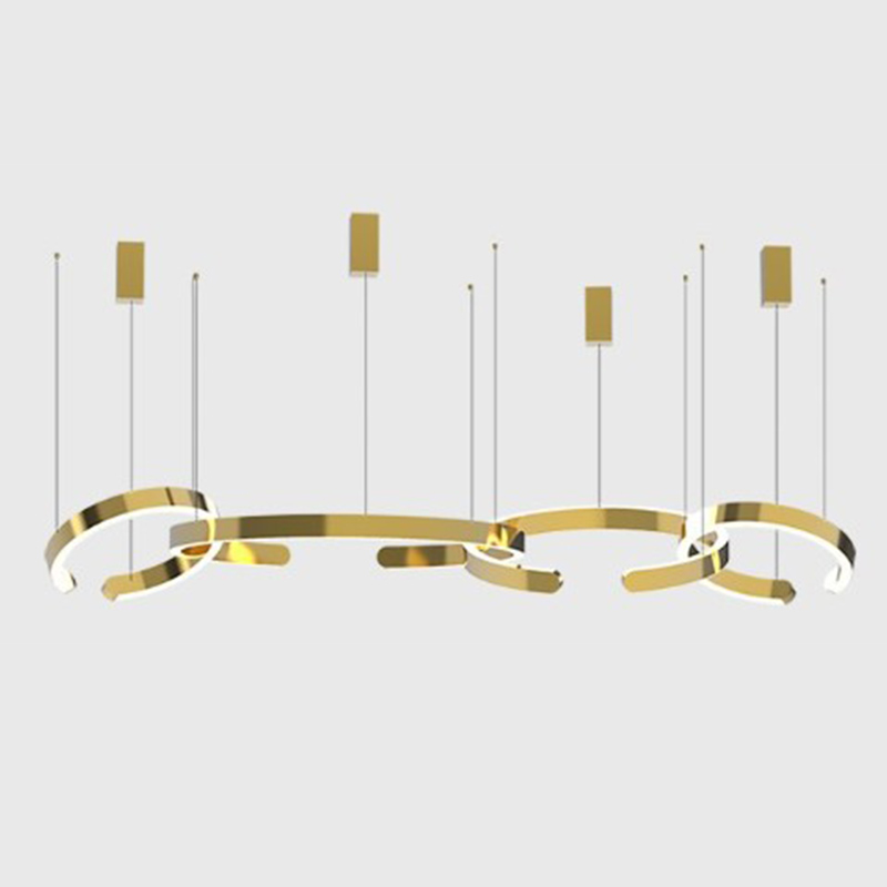 Люстра 4 горизонтальных кольца 4 Horizontal Rings Золотой Люстра 4 горизонтальных кольца 4 Horizontal Rings Золотой в Брянске | Loft Concept