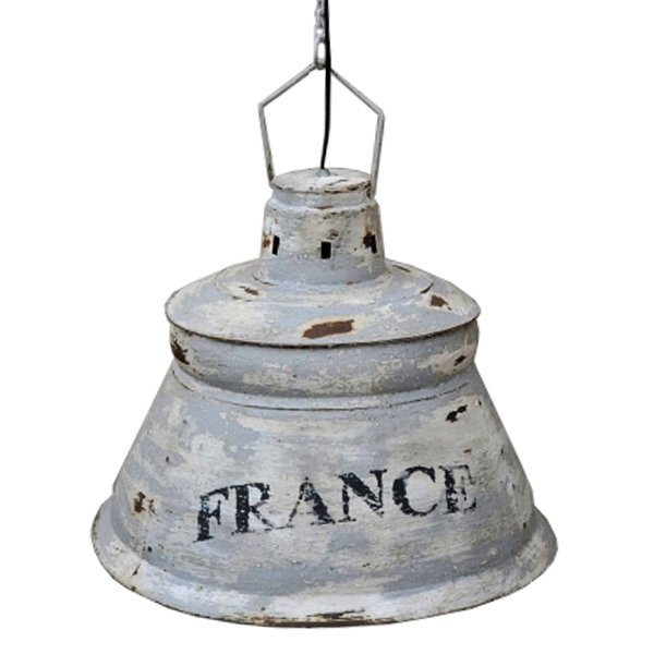 Подвесной светильник винтаж Loft France Серый Подвесной светильник винтаж Loft France Серый в Брянске | Loft Concept