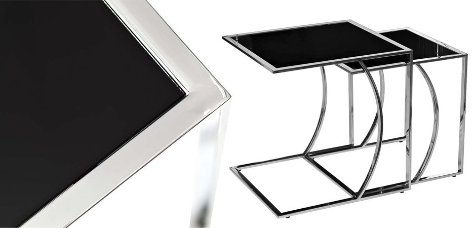 Приставной стол Metal Crescent Side Table Chromium Приставной стол Metal Crescent Side Table Chromium - Loft-Concept в Брянске