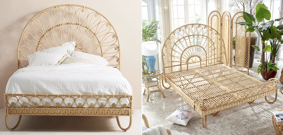 Кровать Boho Wicker Bed - фото №1