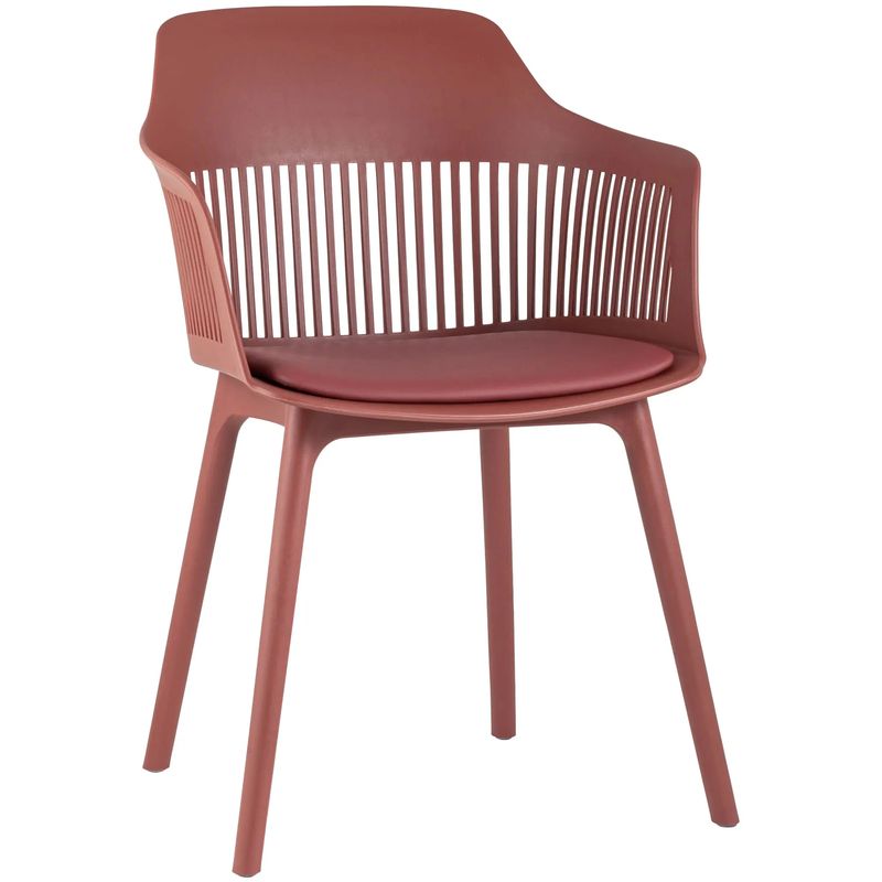 Стул Crocus Chair Терракотовый цвет Подушка эко-кожа Терракотовый Стул Crocus Chair Терракотовый цвет Подушка эко-кожа Терракотовый в Брянске | Loft Concept