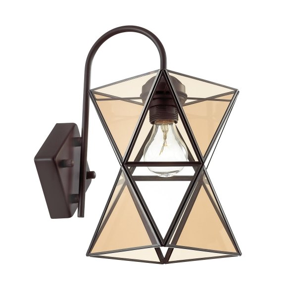 Бра PolyPyramid Glass Bra Cognac Янтарь (Amber) Бра PolyPyramid Glass Bra Cognac Янтарь (Amber) в Брянске | Loft Concept