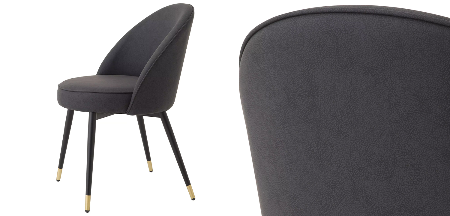 Комплект из двух стульев Eichholtz Dining Chair Cooper Set of 2 Grey - фото №1