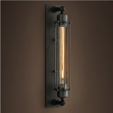 Бра настенное Loft Industrial Edison Cage Momo Графит Черный Бра настенное Loft Industrial Edison Cage Momo Графит Черный в Брянске | Loft Concept
