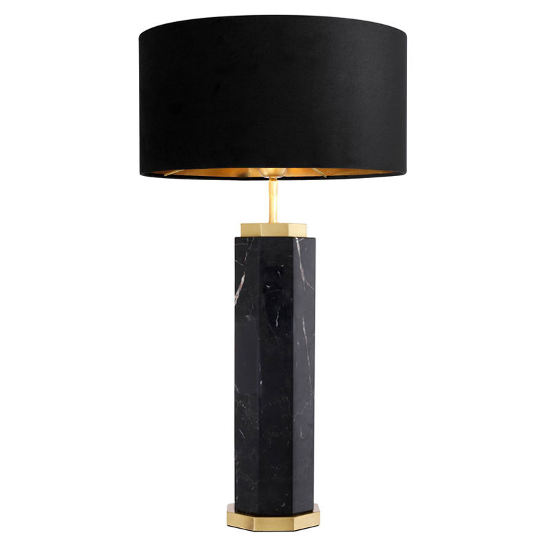 Настольная лампа Eichholtz Table Lamp Newman Black Латунь Античная полированная Черный Настольная лампа Eichholtz Table Lamp Newman Black Латунь Античная полированная Черный в Брянске | Loft Concept