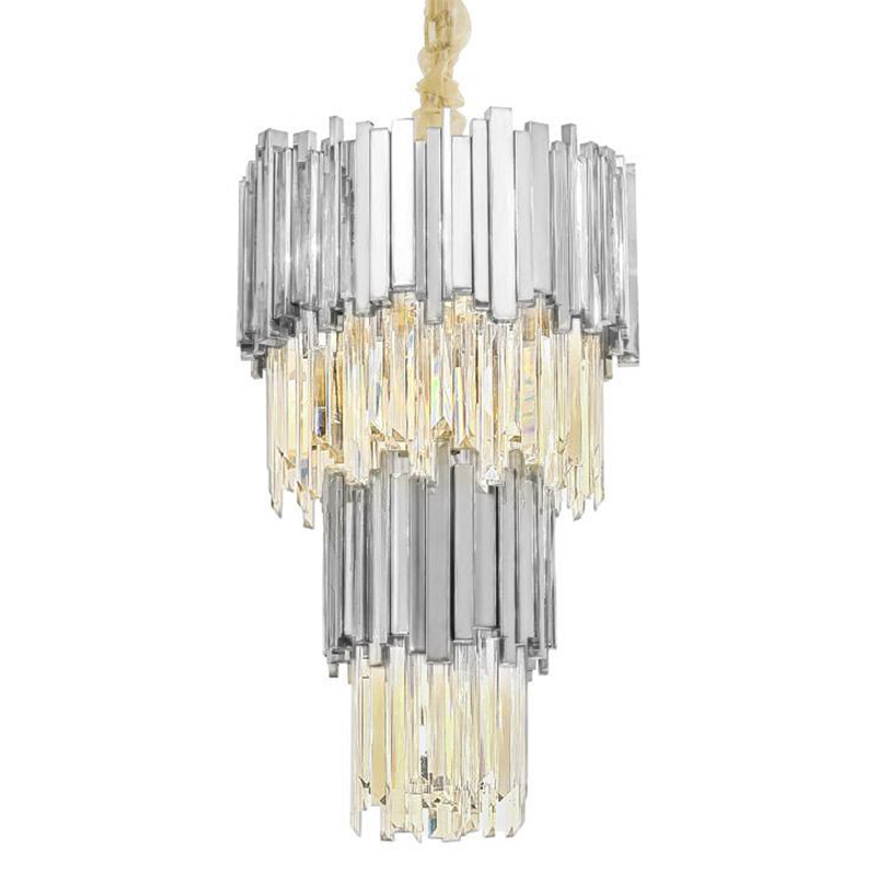 Люстра многоярусная Luxxu Modern Cascade Chandelier Silver Metal Glass 45 Серебряный Прозрачное Стекло Люстра многоярусная Luxxu Modern Cascade Chandelier Silver Metal Glass 45 Серебряный Прозрачное Стекло в Брянске | Loft Concept