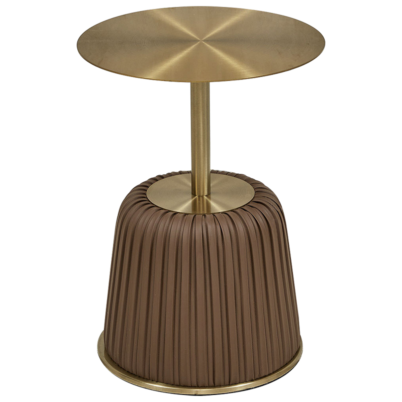 Приставной стол Orlaith Brown Gold Side Table Золотой Коричневый Приставной стол Orlaith Brown Gold Side Table Золотой Коричневый в Брянске | Loft Concept