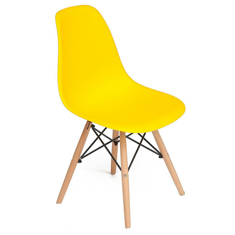Стул DSW yellow Желтый Древесина Стул DSW yellow Желтый Древесина в Брянске | Loft Concept
