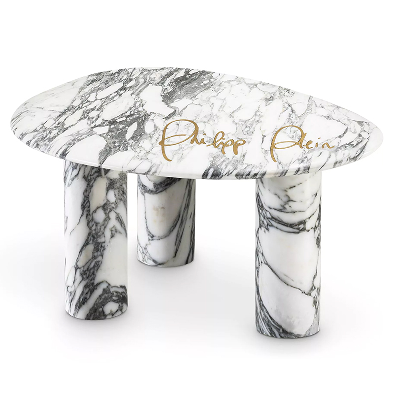 Приставной стол Philipp Plein Side Table Forte Белый Мрамор Bianco Белый Приставной стол Philipp Plein Side Table Forte Белый Мрамор Bianco Белый в Брянске | Loft Concept