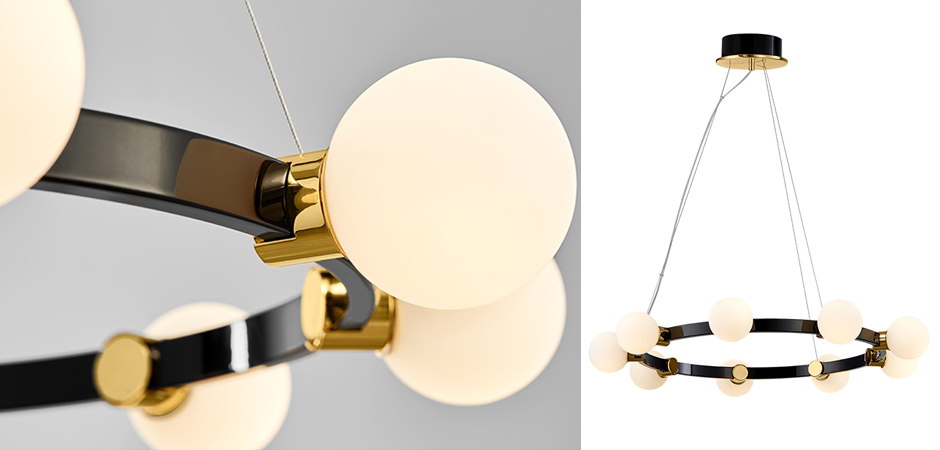 Люстра Hoop Balls Chandelier Люстра Hoop Balls Chandelier - Loft-Concept в Брянске