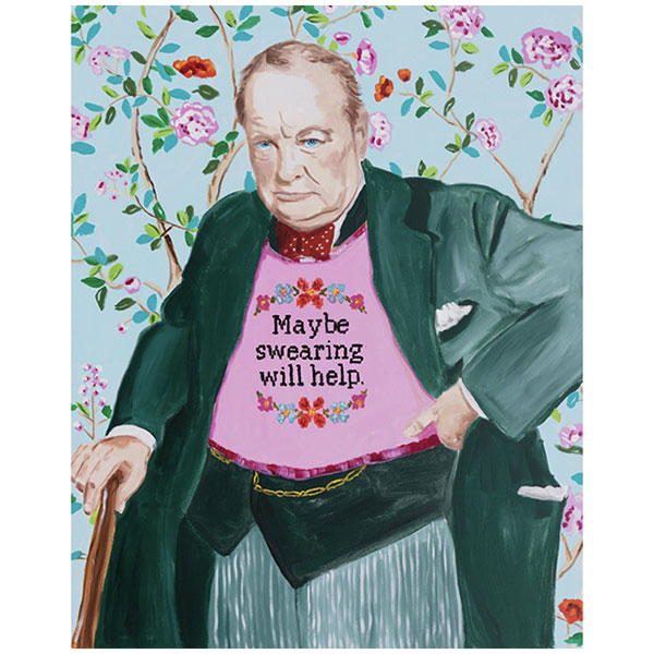 Картина "Winston Churchill Thinks Swearing Will Make It Better" Мульти Картина "Winston Churchill Thinks Swearing Will Make It Better" Мульти в Брянске | Loft Concept