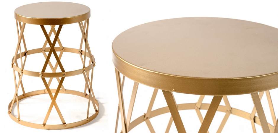 Приставной стол Metal Round Drum Приставной стол Metal Round Drum - Loft-Concept в Брянске