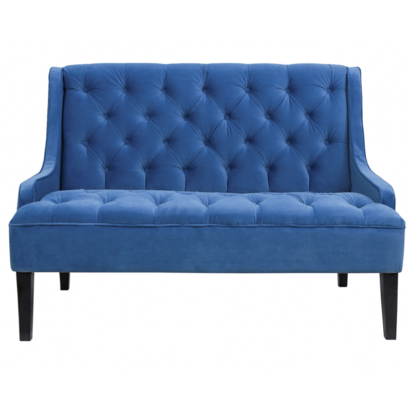 Диван Folket Sofa velour blue Синий Диван Folket Sofa velour blue Синий в Брянске | Loft Concept