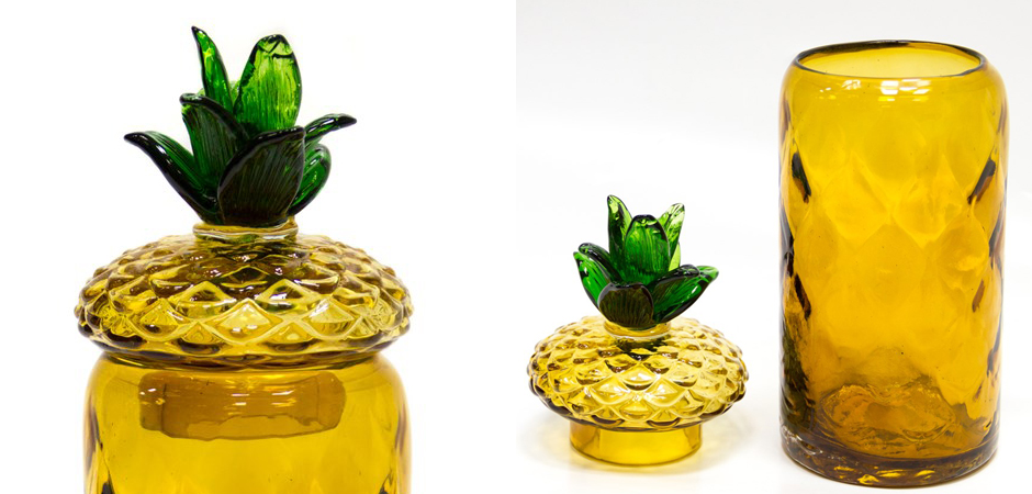 Ваза с крышкой Pineapple Transparent Amber L Ваза с крышкой Pineapple Transparent Amber L - Loft-Concept в Брянске