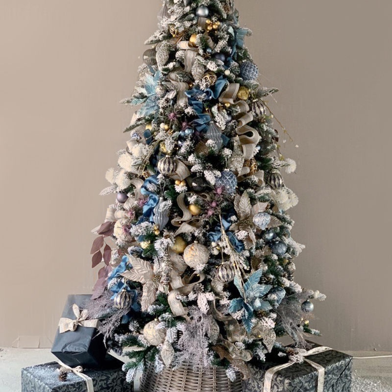 Дизайнерская Ель Голубой и Бежевый Декор Blue and Beige Decor Синий Голубой Бежевый Дизайнерская Ель Голубой и Бежевый Декор Blue and Beige Decor Синий Голубой Бежевый в Брянске | Loft Concept