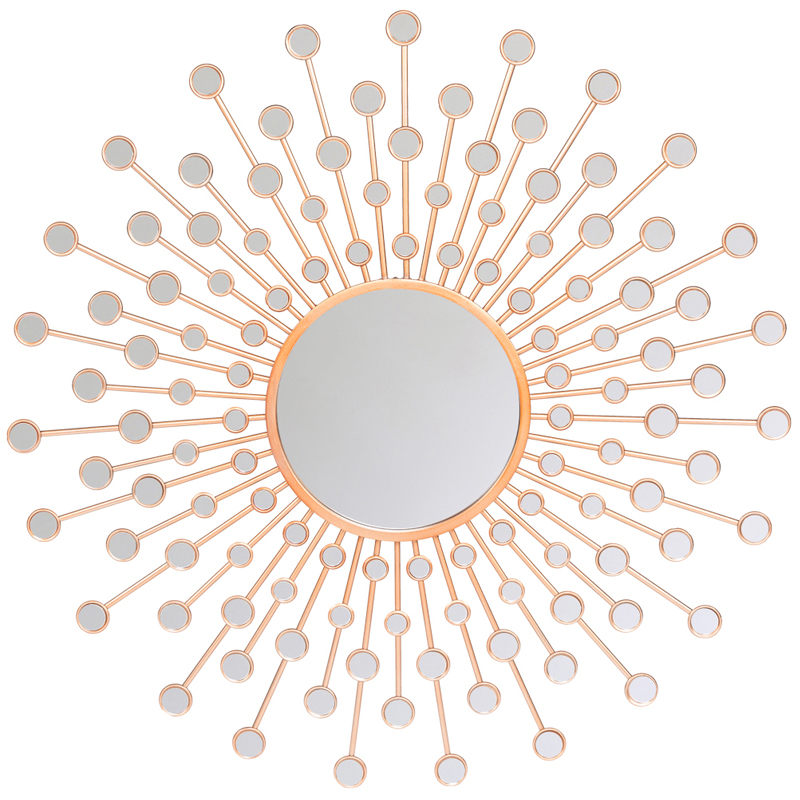 Зеркало Sun Drops Rose Gold Mirror Зеркало Sun Drops Rose Gold Mirror в Брянске | Loft Concept