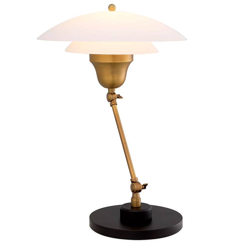 Настольная лампа Eichholtz Table Lamp Novento Латунь Белый Настольная лампа Eichholtz Table Lamp Novento Латунь Белый в Брянске | Loft Concept