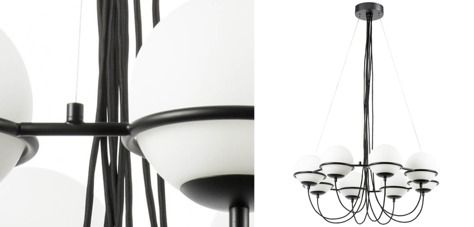Люстра Melissa Chandelier Black 8 Люстра Melissa Chandelier Black 8 - Loft-Concept в Брянске