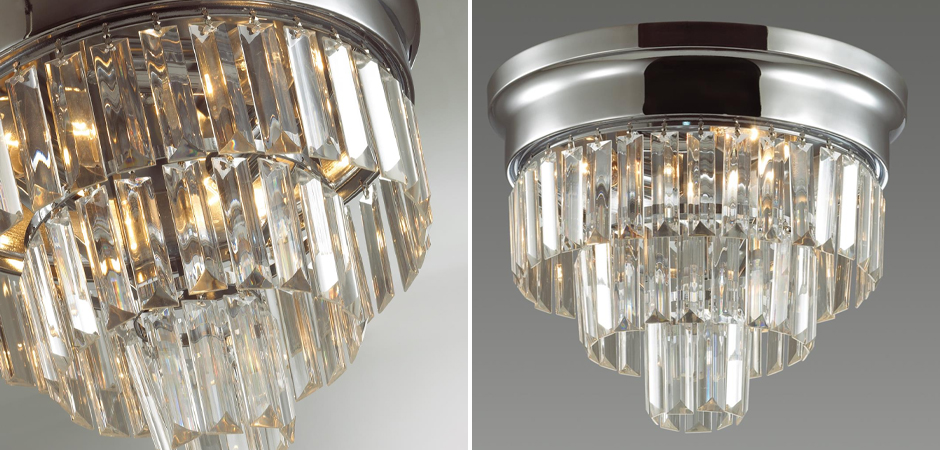 Хрустальная потолочная люстра Crystal Fountain Хром Хрустальная потолочная люстра Crystal Fountain Хром - Loft-Concept в Брянске