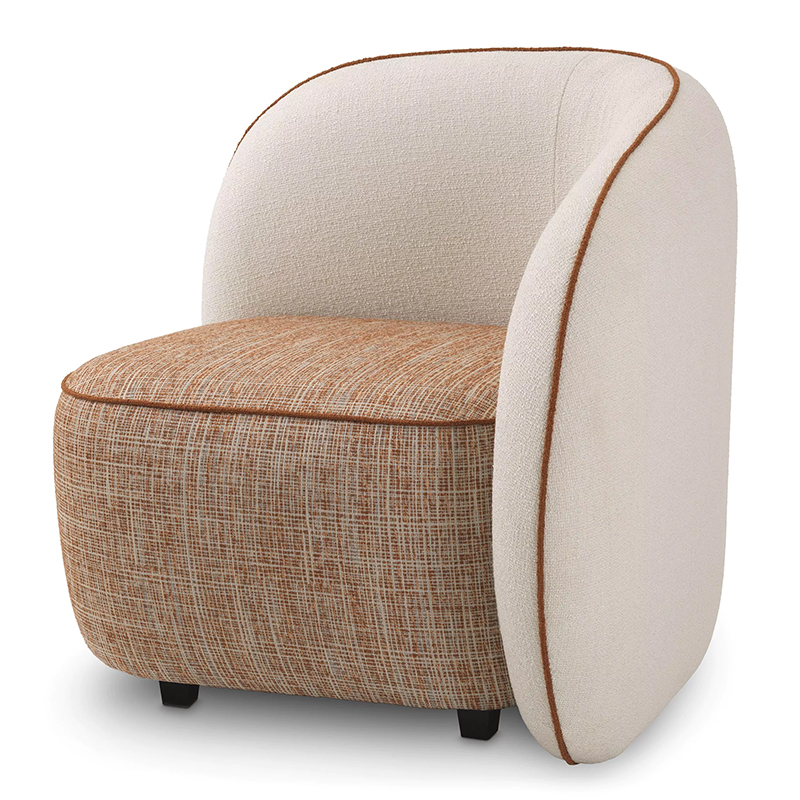 Кресло Eichholtz Chair San Marino Right Кремовый Коричневый Кресло Eichholtz Chair San Marino Right Кремовый Коричневый в Брянске | Loft Concept