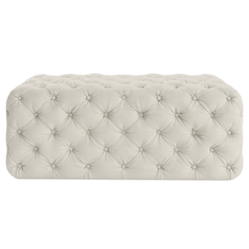 Оттоманка Capitone Rectangular Ottoman ivory ( слоновая кость ) Оттоманка Capitone Rectangular Ottoman ivory ( слоновая кость ) в Брянске | Loft Concept