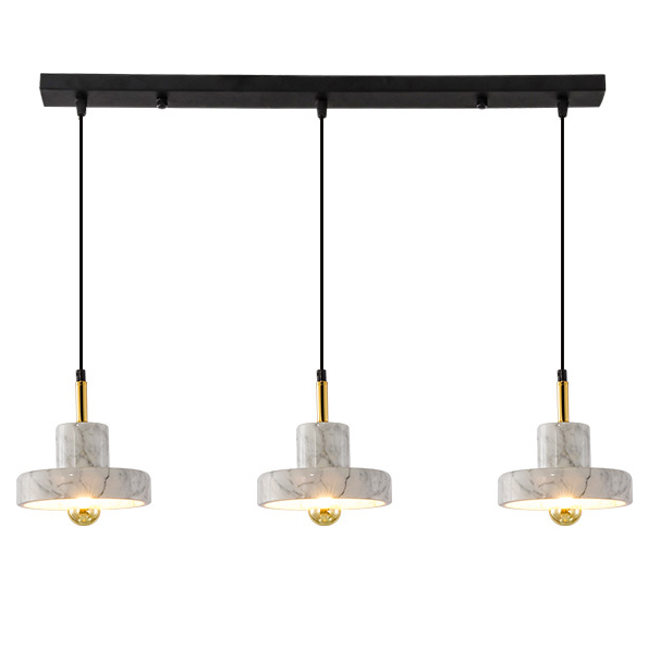 Люстра Tom Dixon Stone Pendant White 3 Белый Золотой в Брянске | Loft Concept 